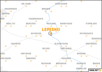 map of Lepeshki