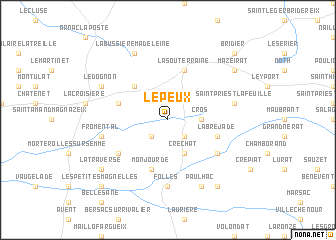 map of Le Peux