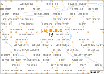 map of Le Pialoux