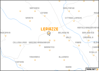 map of Le Piazze