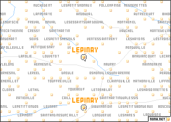 map of LʼÉpinay