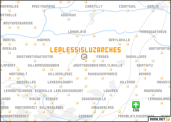 map of Le Plessis-Luzarches