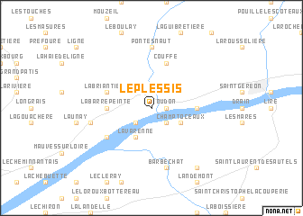 map of Le Plessis