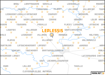 map of Le Plessis