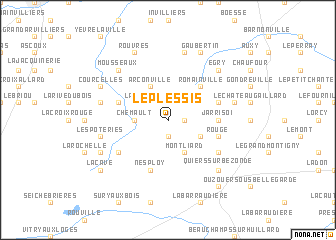 map of Le Plessis