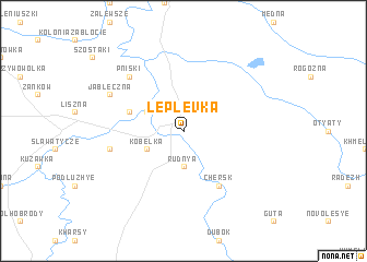 map of Leplëvka