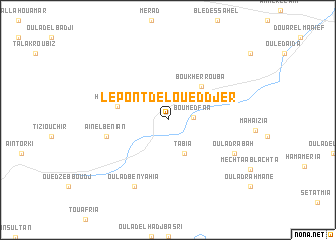 map of Le Pont de lʼOued Djer