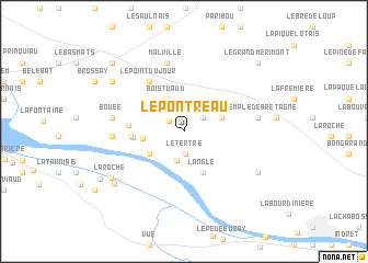 map of Le Pontreau