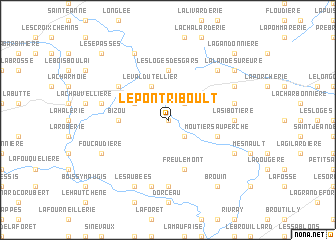 map of Le Pont Riboult