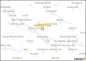 map of Le Portau