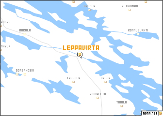 map of Leppävirta