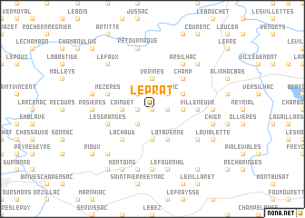 map of Le Prat