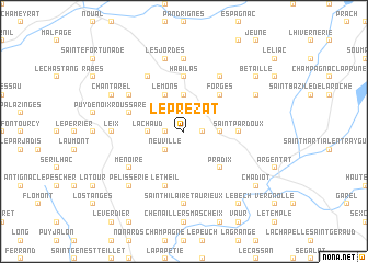 map of Le Prézat