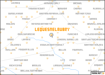 map of Le Quesnel-Aubry