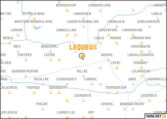 map of Le Queux