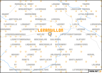 map of Le Randillon