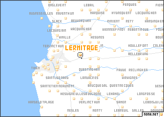 map of LʼErmitage