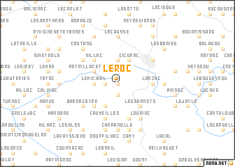 map of Le Roc