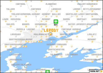 map of Le Rody