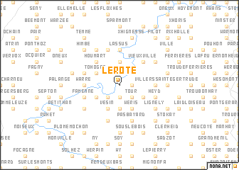 map of Le Rote