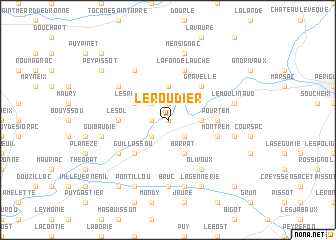 map of Le Roudier