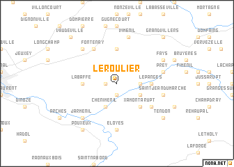 map of Le Roulier