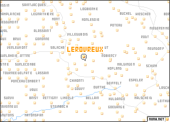 map of Le Rovreux