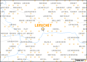 map of Le Ruchet