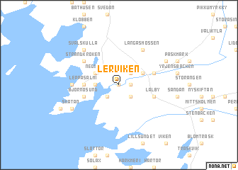 map of Lerviken