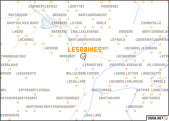 map of Les Abîmes