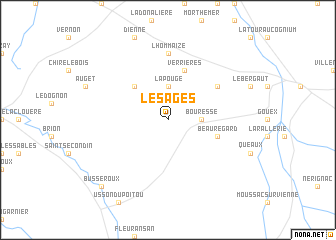 map of Les Ages