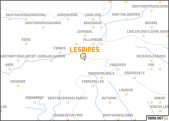 map of Les Aires