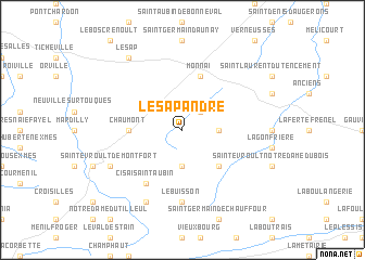 map of Le Sap-André