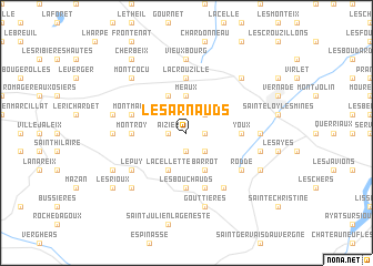 map of Les Arnauds