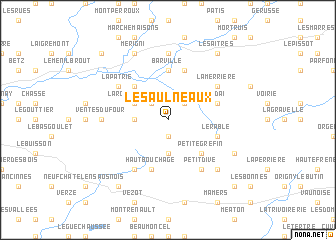 map of Les Aulneaux
