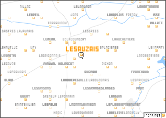 map of Le Sauzais