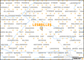map of Les Bailles