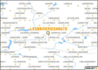 map of Les Baineries Haute