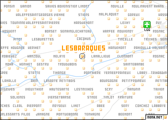 map of Les Baraques