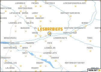 map of Les Barbiers