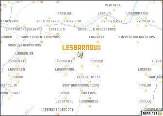 map of Les Barnoux