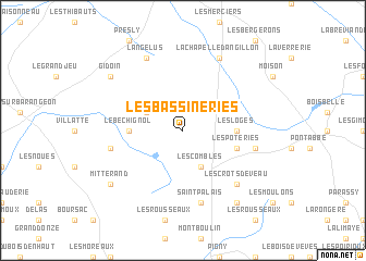 map of Les Bassineries