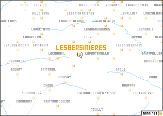 map of Les Bersinières