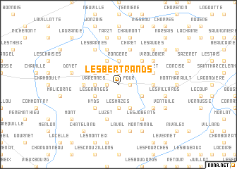 map of Les Bertrands