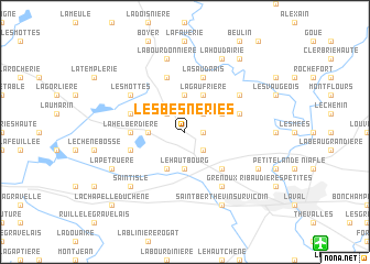 map of Les Besneries