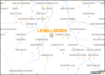 map of Les Billonnais