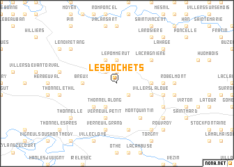 map of Les Bochets
