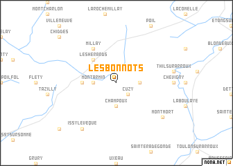 map of Les Bonnots