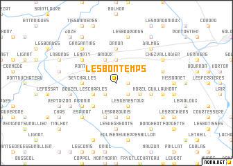 map of Les Bontemps