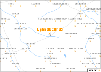 map of Les Bouchaux